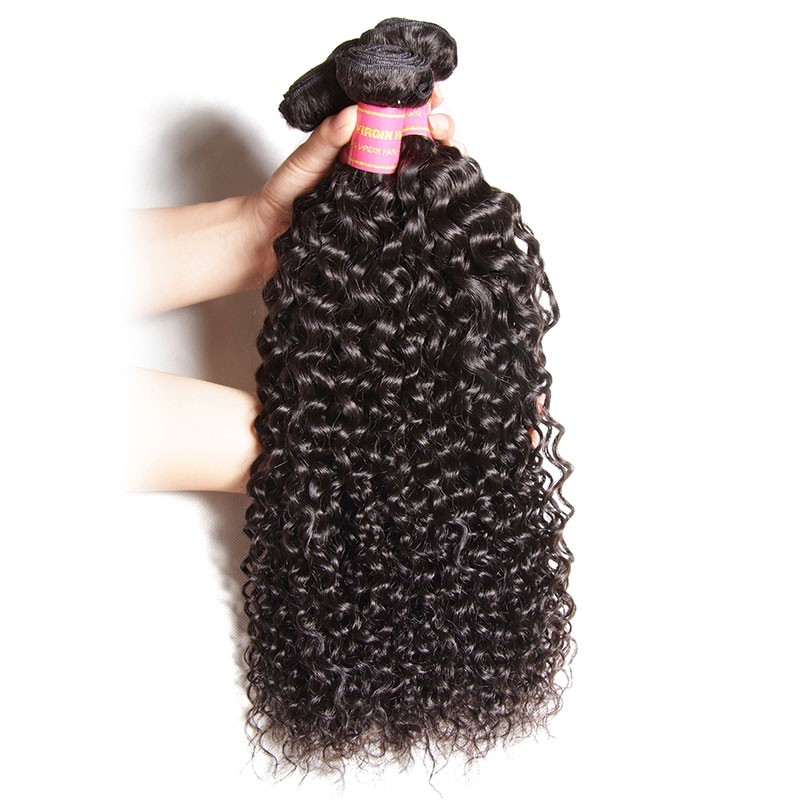 Idolra Wholesale Virgin Brazilian Kinky Curly Hair Weave Affordable Brazilian Hair 3 Bundles Natural Black